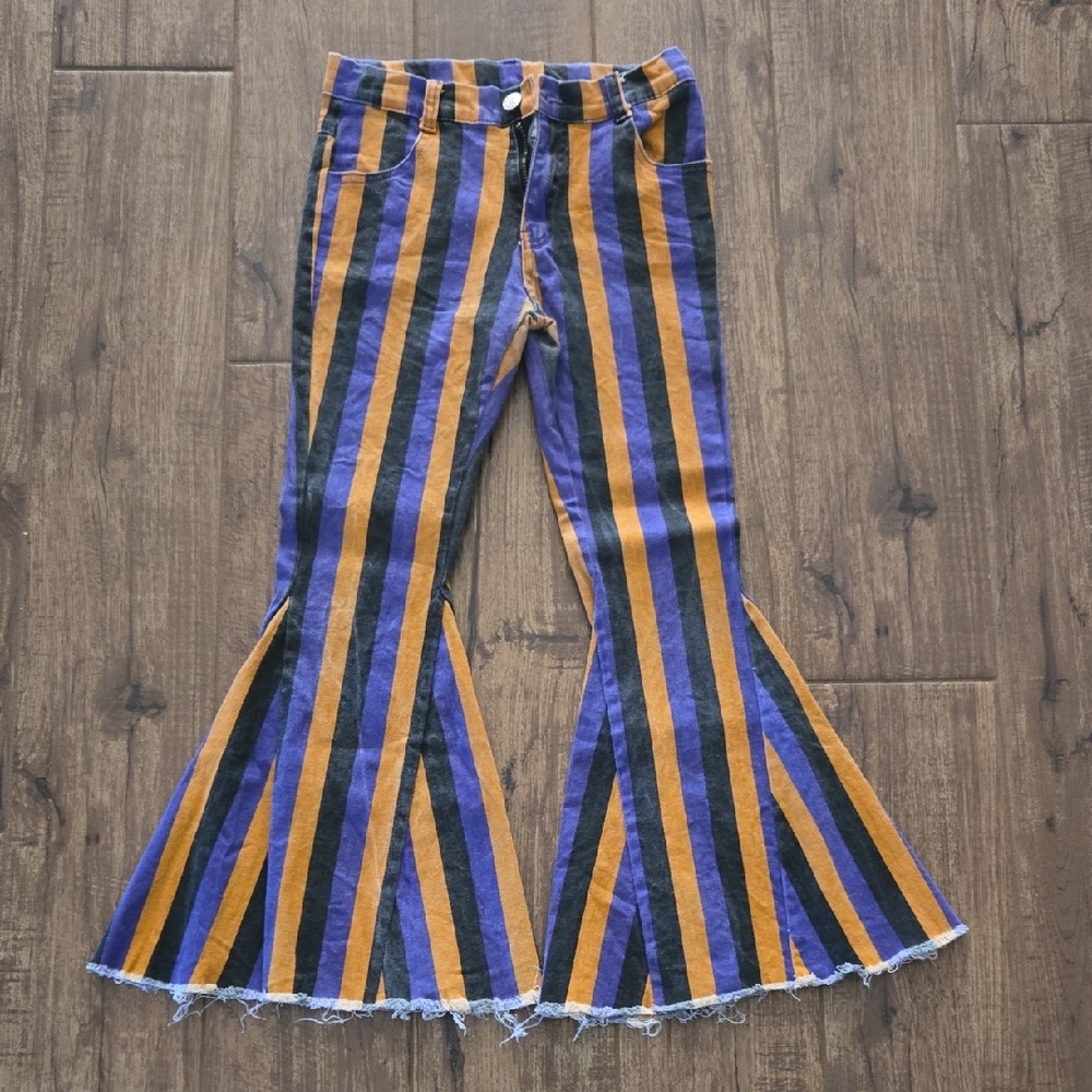 Striped Flared Kids Jeans